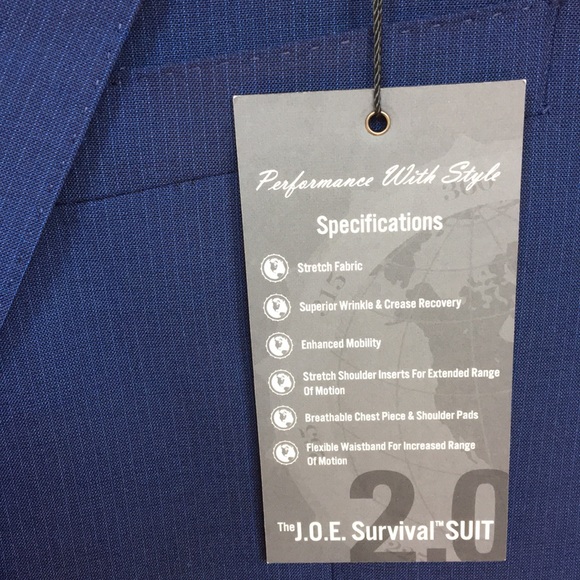 FINAL 83% Off!! JOSEPH ABBOUD Navy Suit - 2 sizes - Picture 6 of 6